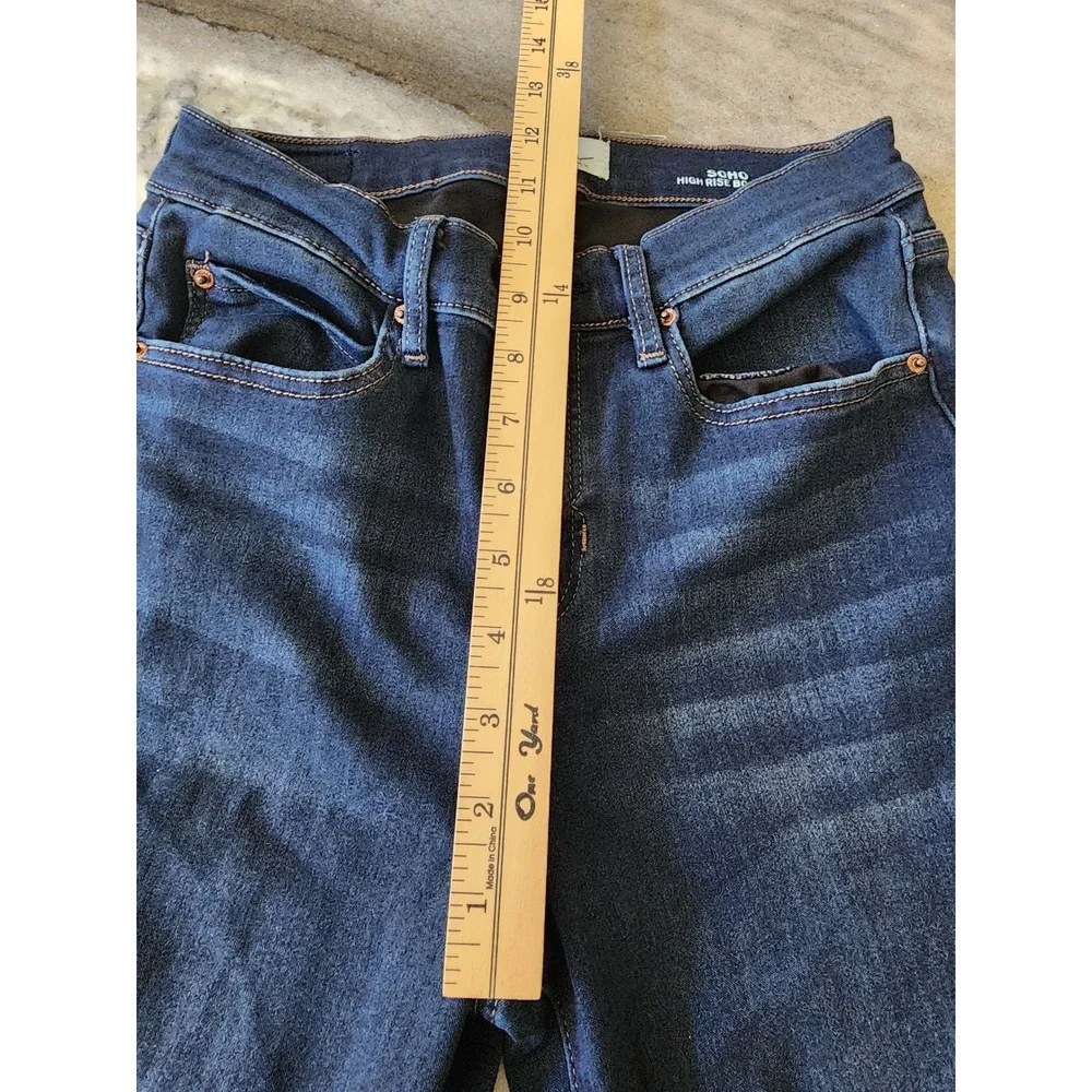 Nicole Miller New York Soho High Rise Bootcut Jeans Dark Wash Blue Size 6